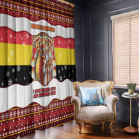 Belgium Window Curtain Saint Nicholas With Patterns Xmas - Wonder Print Shop