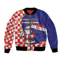Croatia Christmas Bomber Jacket Santas Favorite Croatian - Wonder Print Shop