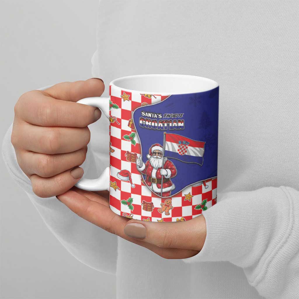 Croatia Christmas Ceramic Mug Santas Favorite Croatian - Wonder Print Shop