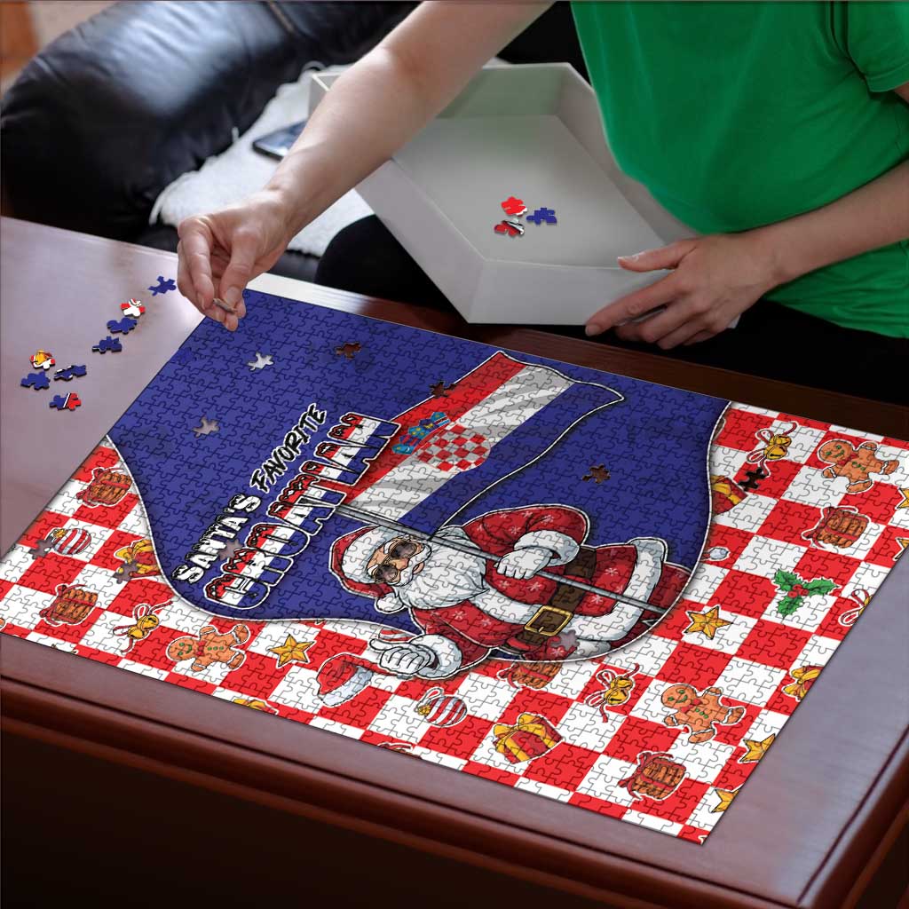 Croatia Christmas Puzzle Santas Favorite Croatian - Wonder Print Shop