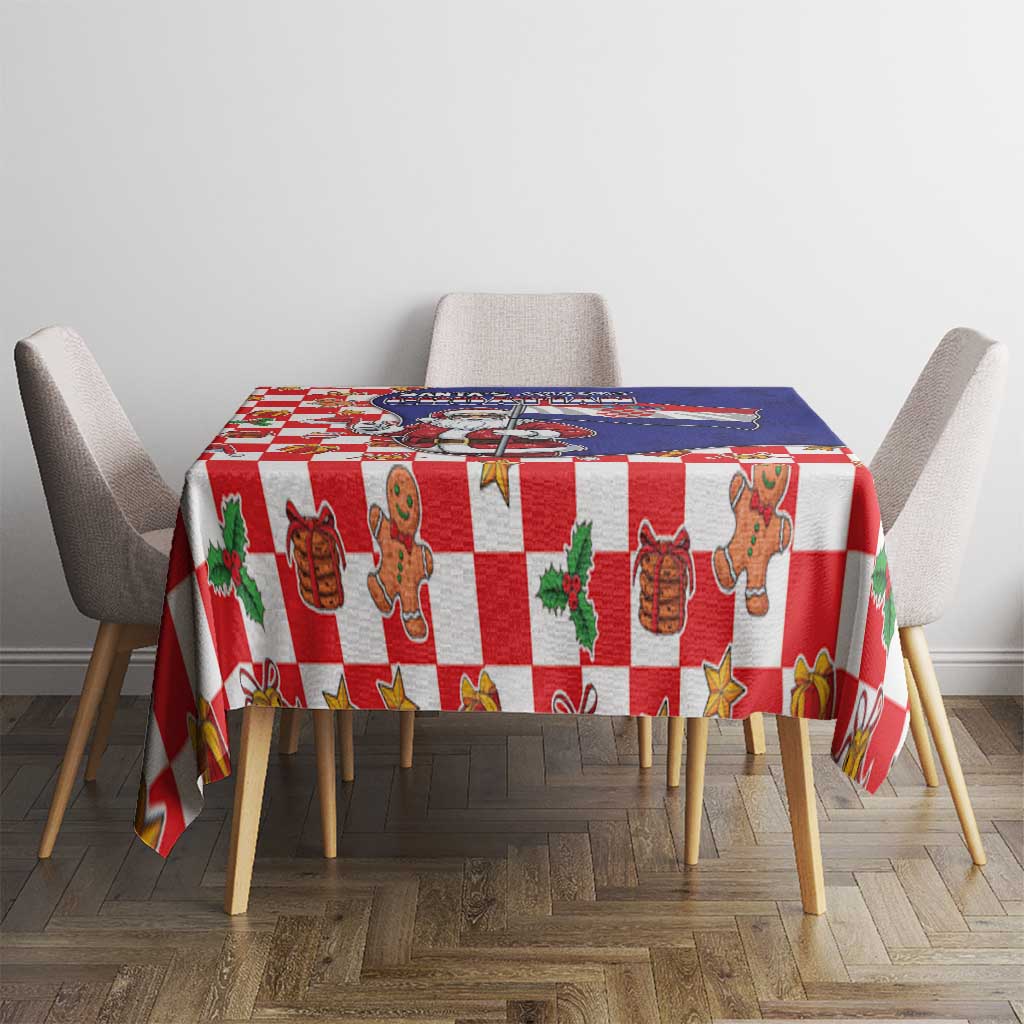 Croatia Christmas Tablecloth Santas Favorite Croatian - Wonder Print Shop