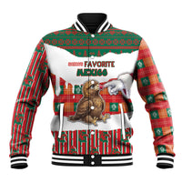 Personalized Mexico Christmas Baseball Jacket Such a Cute Baby Golden Eagle