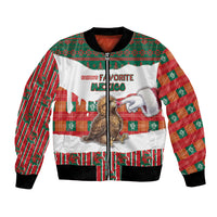 Personalized Mexico Christmas Bomber Jacket Such a Cute Baby Golden Eagle