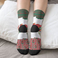 Personalized Mexico Christmas Crew Socks Such a Cute Baby Golden Eagle