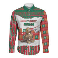 Personalized Mexico Christmas Long Sleeve Button Shirt Such a Cute Baby Golden Eagle