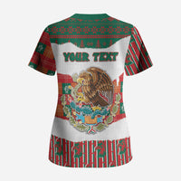 Personalized Mexico Christmas Scrub Top Such a Cute Baby Golden Eagle