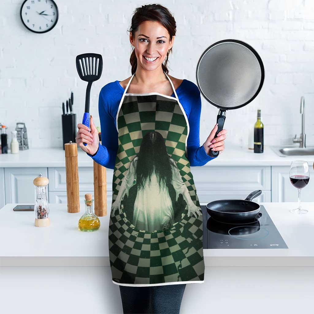 3D Illusion Ghost 3D Halloween Apron Horror Retro Style - Wonder Print Shop