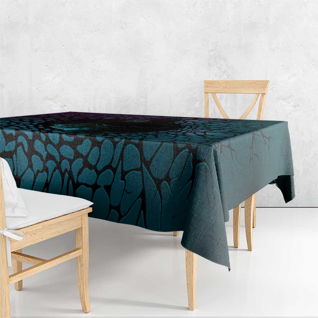 3D Illusion Witch Halloween Tablecloth Dark Magic In The Cracks - Wonder Print Shop