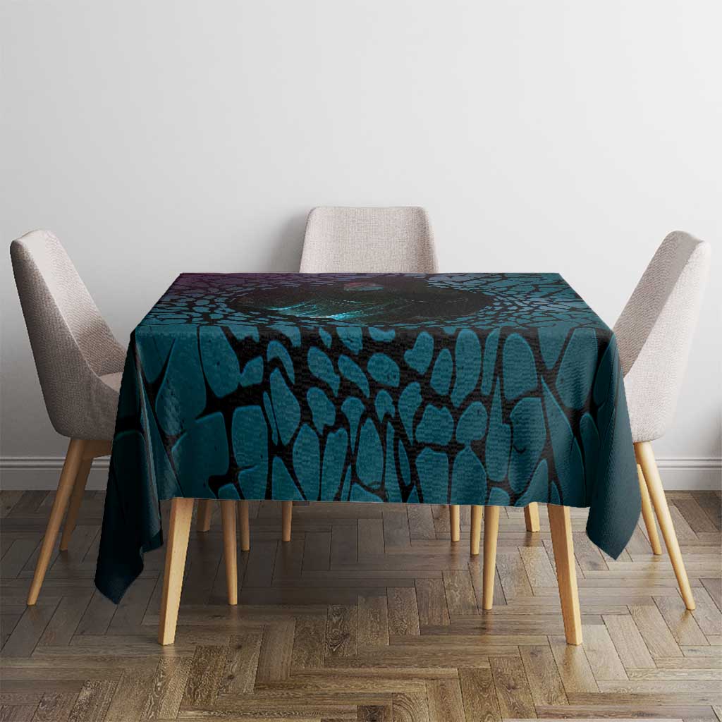 3D Illusion Witch Halloween Tablecloth Dark Magic In The Cracks - Wonder Print Shop