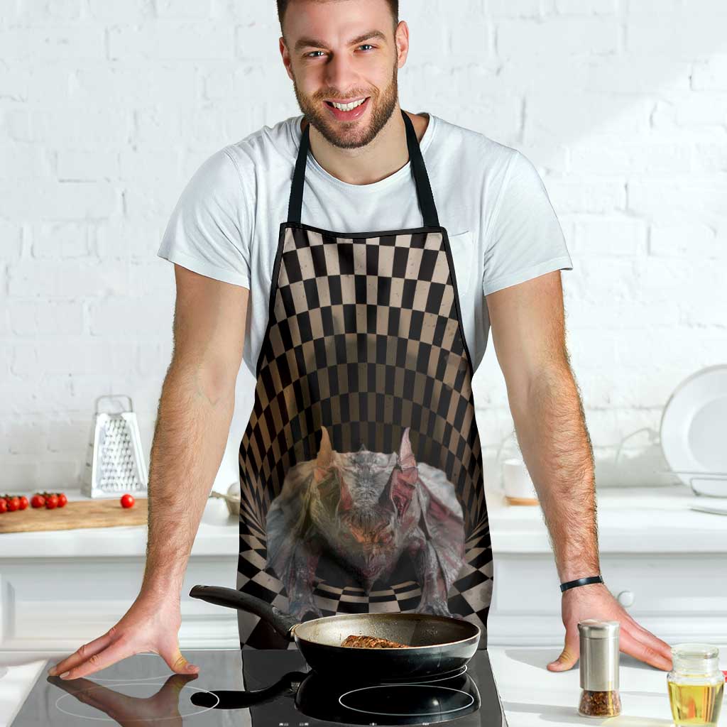 3D Illusion Bat Halloween Apron Horror Style - Wonder Print Shop