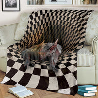 3D Illusion Bat Halloween Blanket Horror Style - Wonder Print Shop
