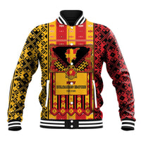 First Bulgarian Empire Baseball Jacket Slavic Patterns - Wonder Print Shop