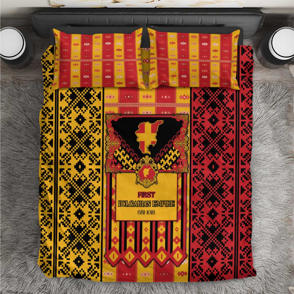 First Bulgarian Empire Bedding Set Slavic Patterns - Wonder Print Shop