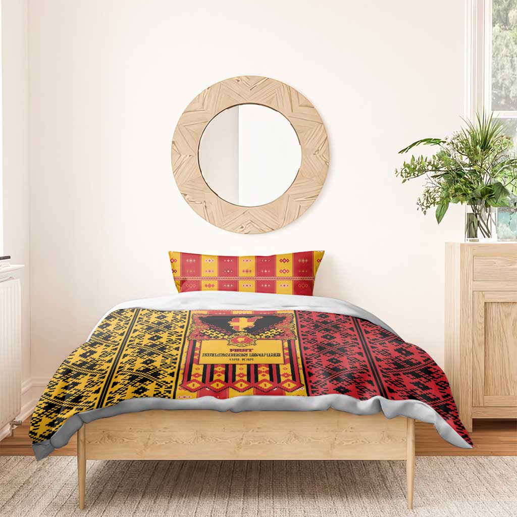 First Bulgarian Empire Bedding Set Slavic Patterns - Wonder Print Shop