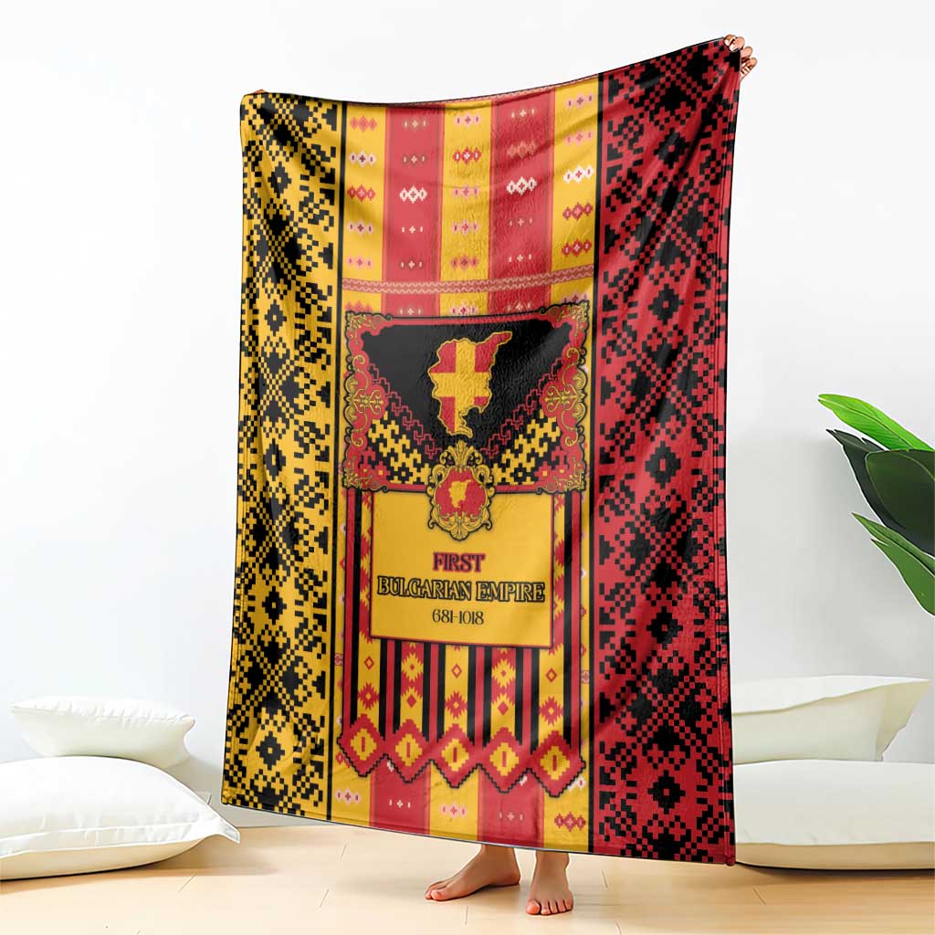 First Bulgarian Empire Blanket Slavic Patterns - Wonder Print Shop