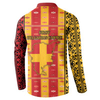 First Bulgarian Empire Button Sweatshirt Slavic Patterns - Wonder Print Shop
