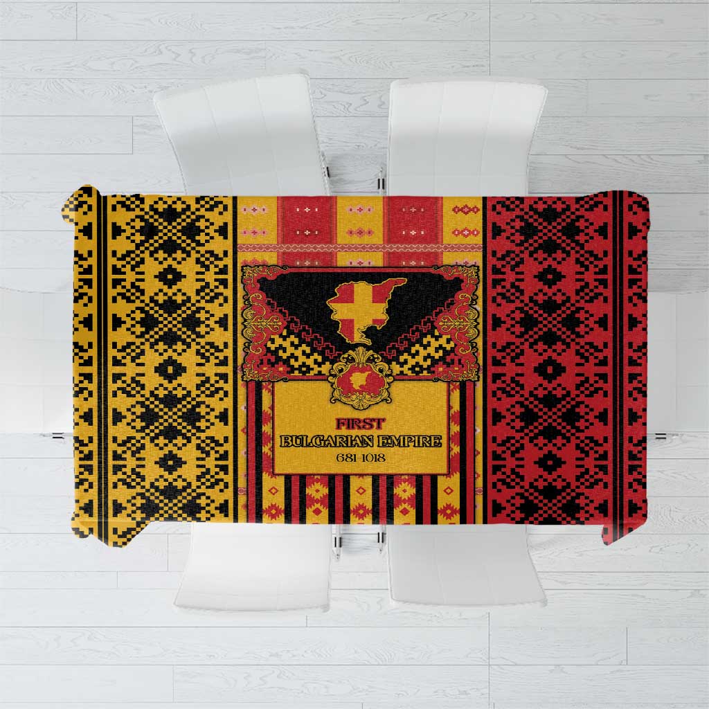 First Bulgarian Empire Tablecloth Slavic Patterns - Wonder Print Shop