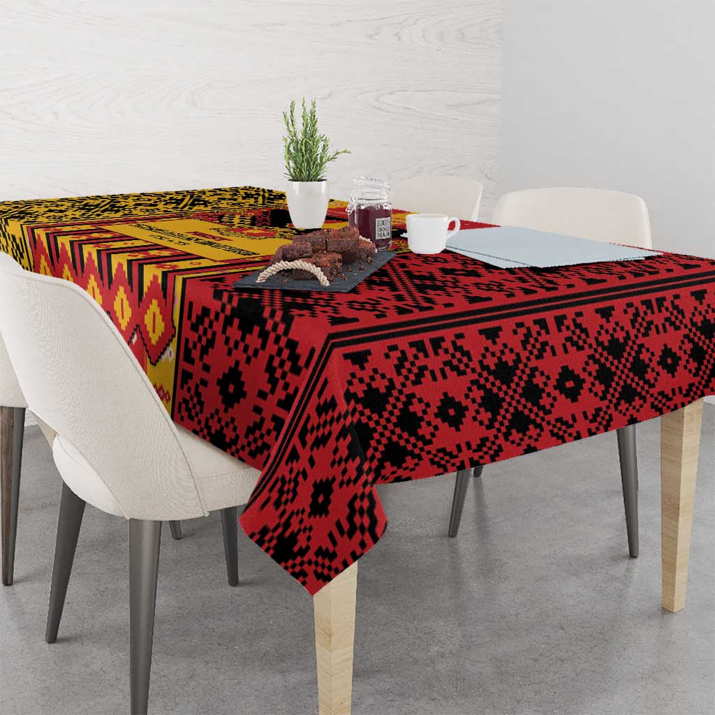 First Bulgarian Empire Tablecloth Slavic Patterns - Wonder Print Shop