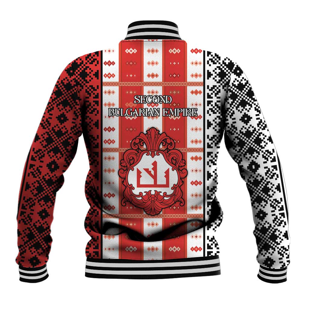 Second Bulgarian Empire Baseball Jacket Slavic Patterns - Wonder Print Shop