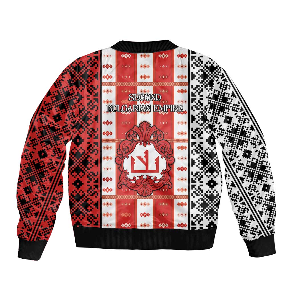 Second Bulgarian Empire Bomber Jacket Slavic Patterns - Wonder Print Shop