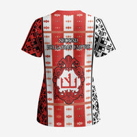 Second Bulgarian Empire Scrub Top Slavic Patterns - Wonder Print Shop
