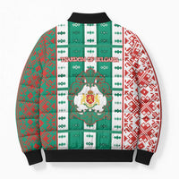 Tsardom Of Bulgaria Bomber Puffer Jacket Slavic Patterns - Wonder Print Shop