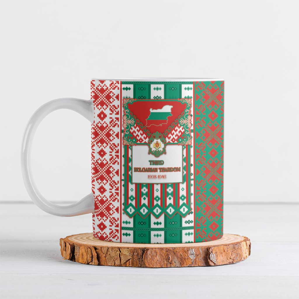 Tsardom Of Bulgaria Ceramic Mug Slavic Patterns - Wonder Print Shop