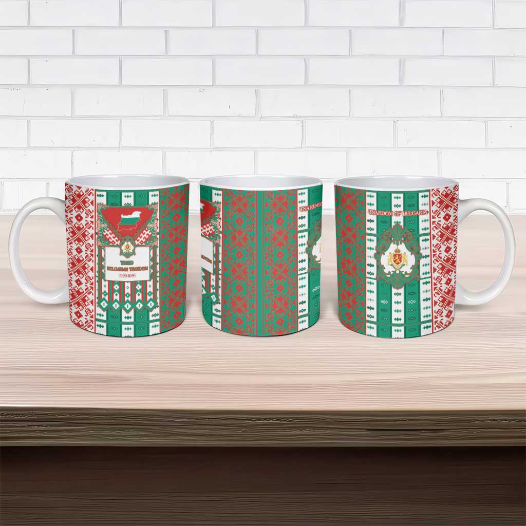 Tsardom Of Bulgaria Ceramic Mug Slavic Patterns - Wonder Print Shop