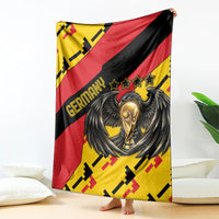 Germany Football Blanket Majestic Eagle And Gold Trophy Unique Style