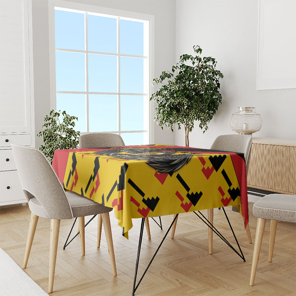 Germany Football Tablecloth Majestic Eagle And Gold Trophy Unique Style