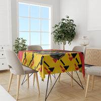 Germany Football Tablecloth Majestic Eagle And Gold Trophy Unique Style