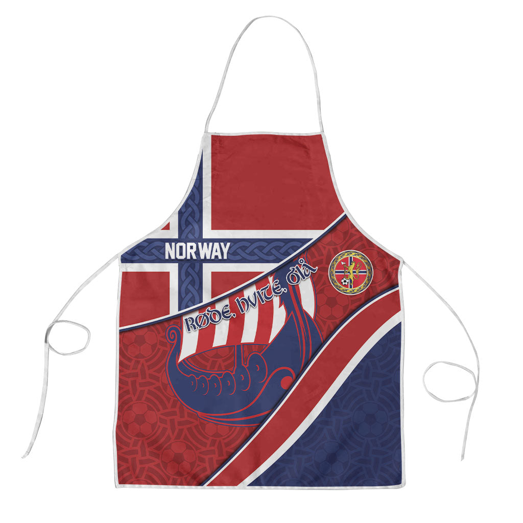 Norway Football Apron Viking Ship Nordic Patterns