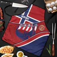 Norway Football Apron Viking Ship Nordic Patterns