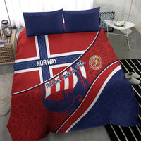 Norway Football Bedding Set Viking Ship Nordic Patterns