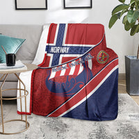 Norway Football Blanket Viking Ship Nordic Patterns