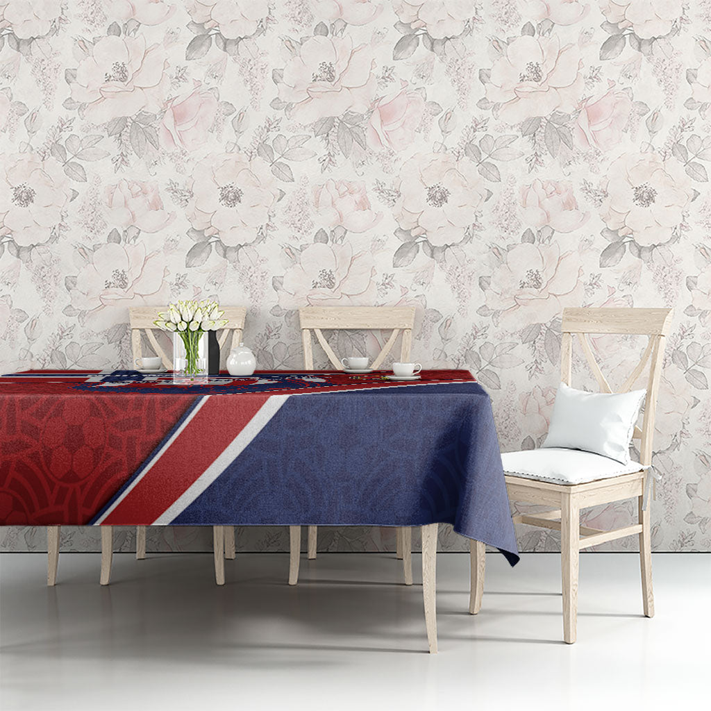 Norway Football Tablecloth Viking Ship Nordic Patterns