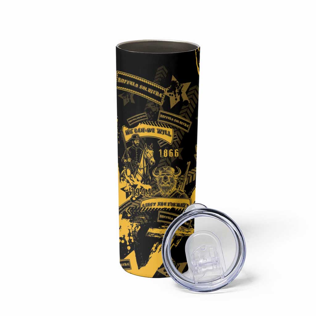 Buffalo Soldiers Skinny Tumbler Military Urban Retro Style - Wonder Print Shop