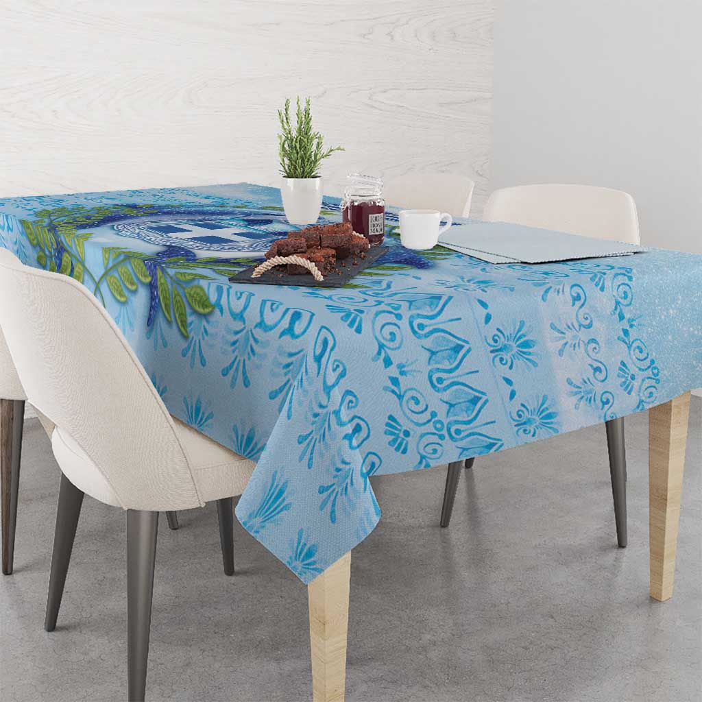 Greece Tablecloth Dolphins And Symbol - Wonder Print Shop