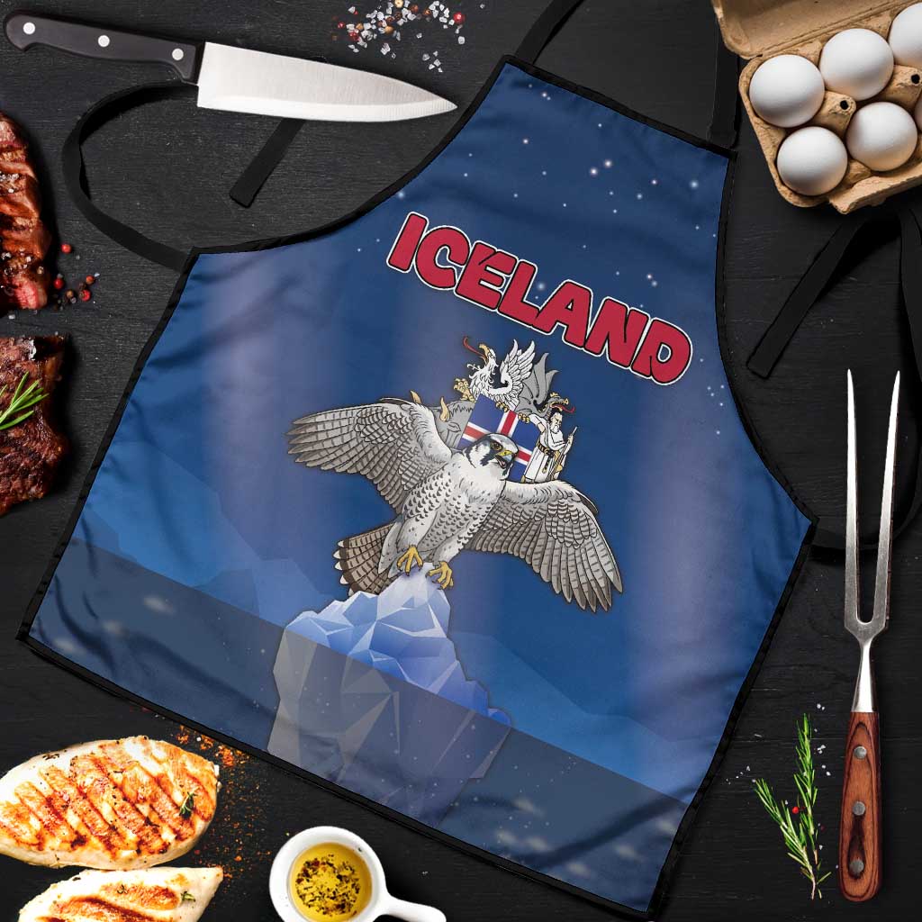 Iceland Apron The Gyrfalcon With Symbol - Wonder Print Shop