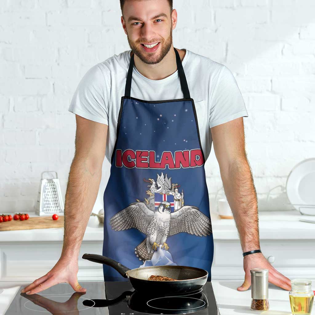 Iceland Apron The Gyrfalcon With Symbol - Wonder Print Shop