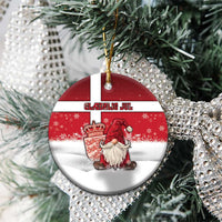 Denmark Christmas Ceramic Ornament Nisse Glaedelig Jul - Wonder Print Shop