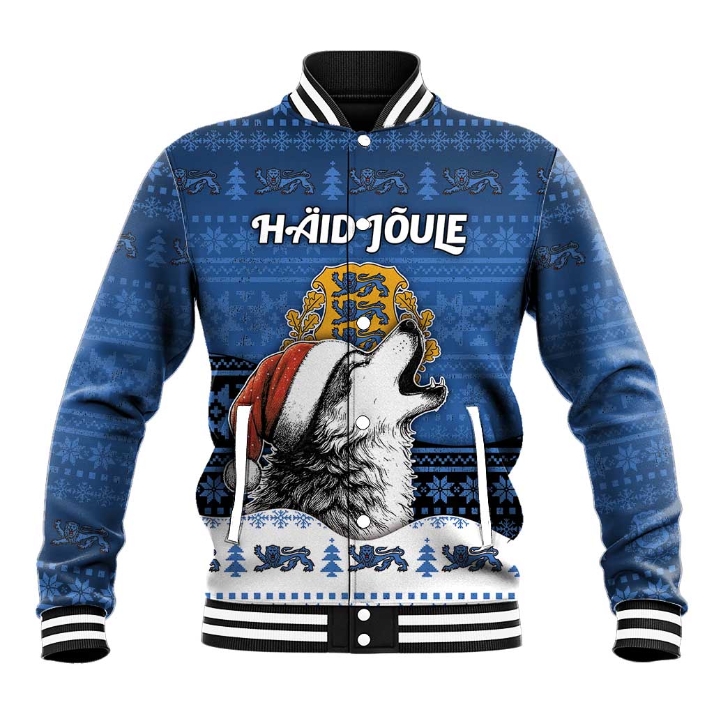 Personalized Estonia Christmas Baseball Jacket Haid Joule - Wonder Print Shop