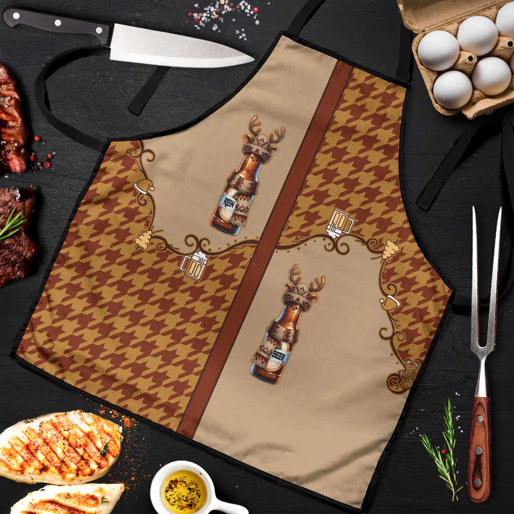 Western Yoke Apron Rein Beer Christmas Houndstooth Patterns - Wonder Print Shop