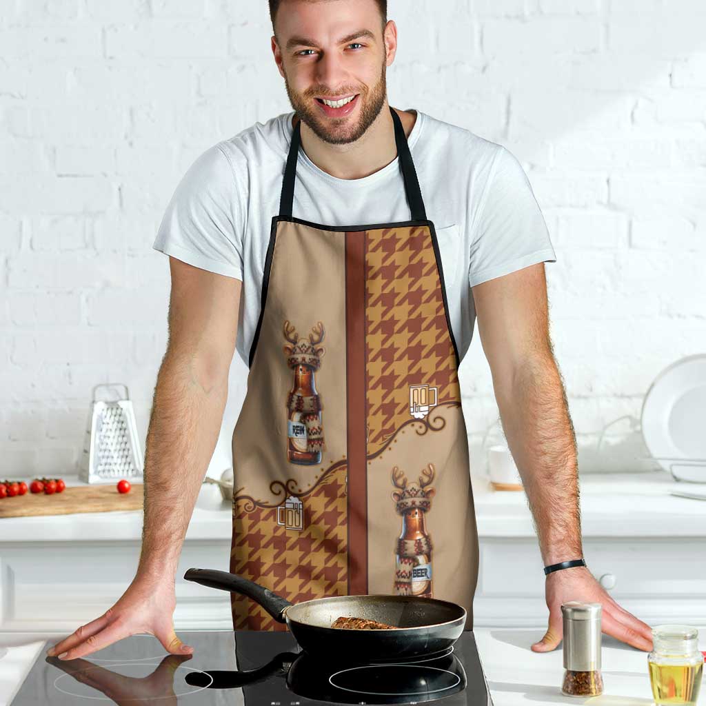 Western Yoke Apron Rein Beer Christmas Houndstooth Patterns - Wonder Print Shop