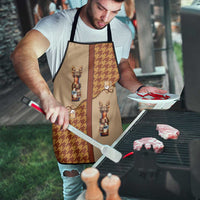 Western Yoke Apron Rein Beer Christmas Houndstooth Patterns - Wonder Print Shop