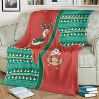 Western Yoke Blanket Merry Duckmas Funny Style - Wonder Print Shop