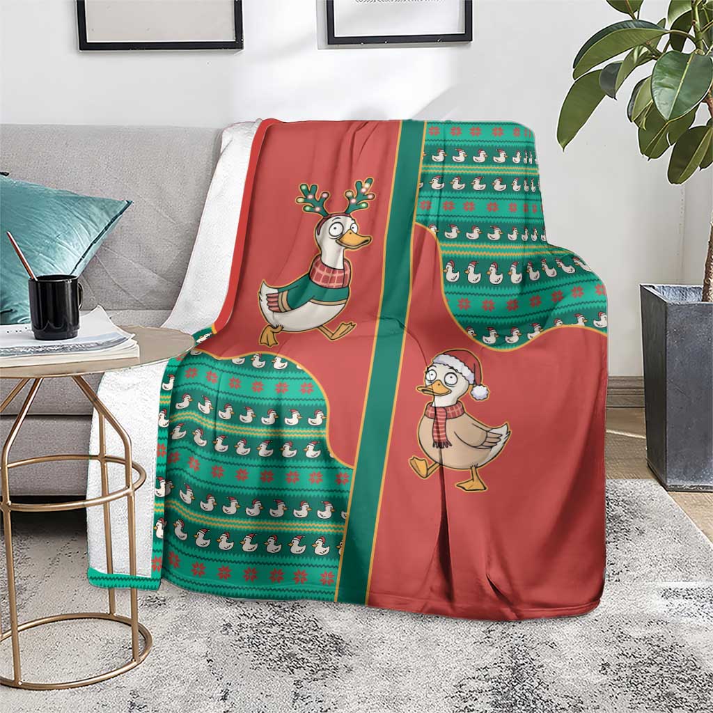 Western Yoke Blanket Merry Duckmas Funny Style - Wonder Print Shop