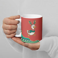 Western Yoke Ceramic Mug Merry Duckmas Funny Style - Wonder Print Shop