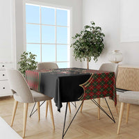Western Yoke Tablecloth Wine Deer Christmas Argyle Patterns - Wonder Print Shop