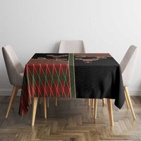 Western Yoke Tablecloth Wine Deer Christmas Argyle Patterns - Wonder Print Shop